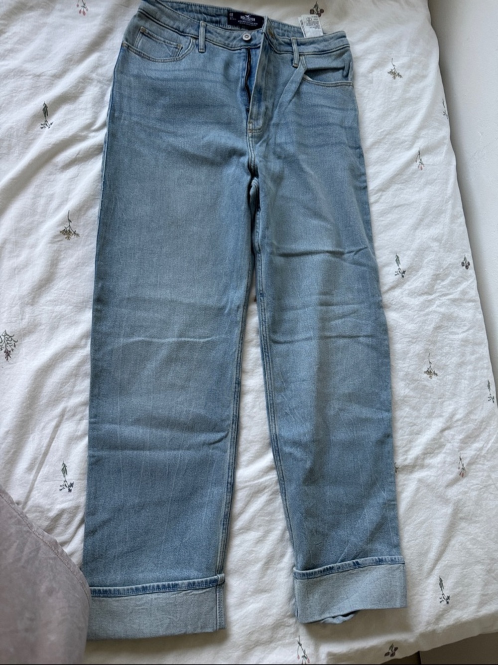 Hollister Light Blue Ultra High-Rise Dad Jeans